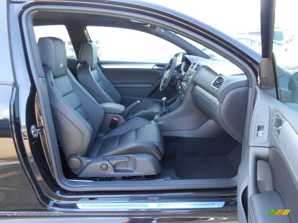 Titan Black Interior 2013 Volkswagen Golf R 2 Door 4Motion Photo #70379544