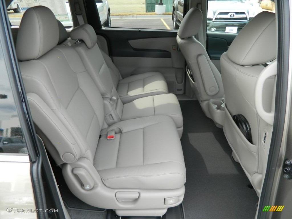 Beige Interior 2012 Honda Odyssey Touring Elite Photo #70380612