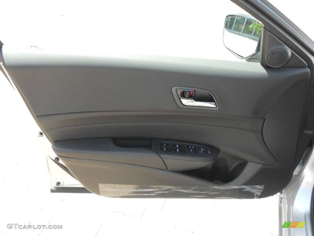 2013 Acura ILX 1.5L Hybrid Technology Ebony Door Panel Photo #70381059