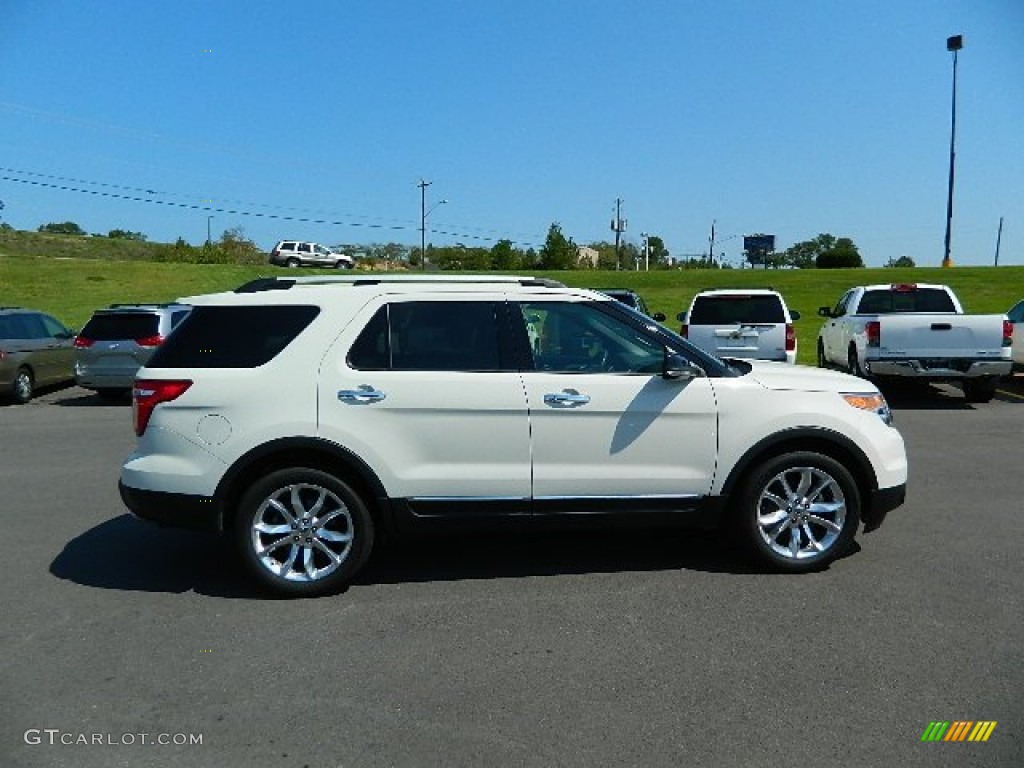 2011 Explorer XLT - White Platinum Tri-Coat / Medium Light Stone photo #2