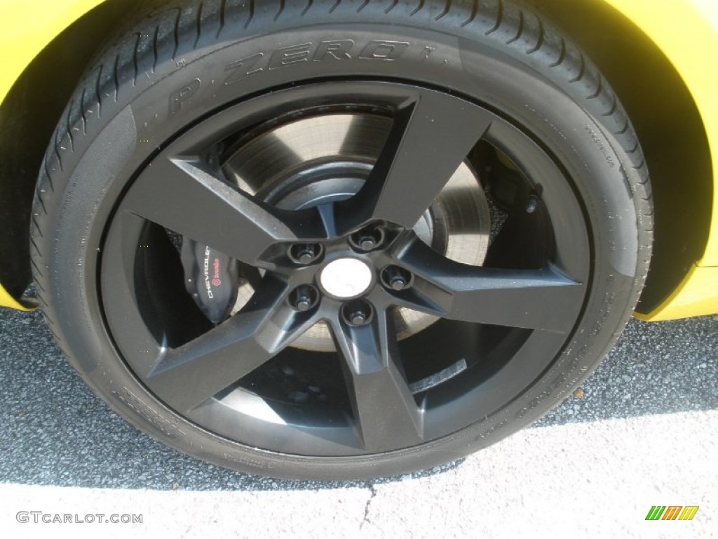 2011 Camaro SS Coupe - Rally Yellow / Black photo #13