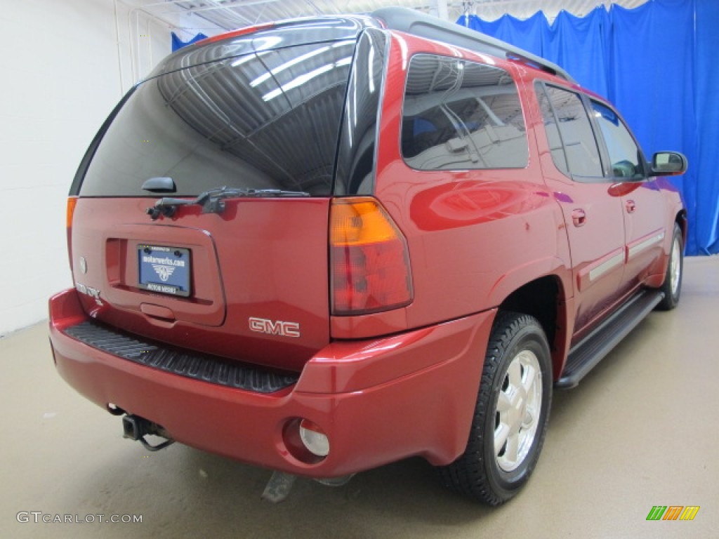 2005 Envoy XL SLT 4x4 - Magnetic Red Metallic / Light Gray photo #9