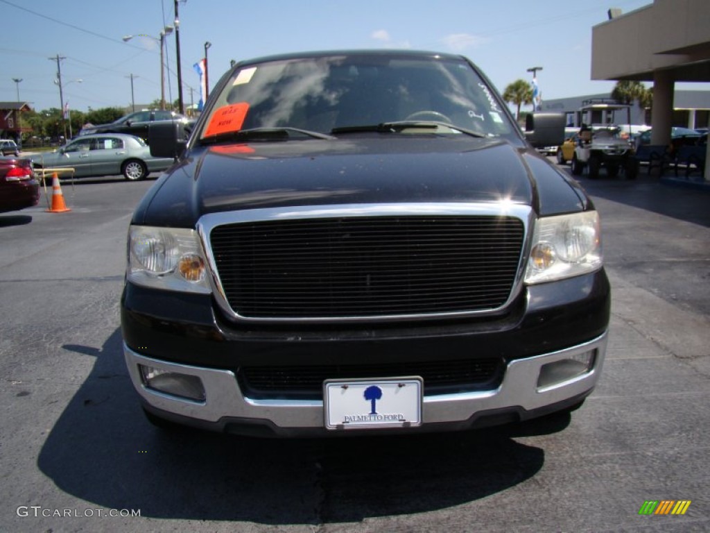 2004 F150 Lariat SuperCrew - Black / Tan photo #3