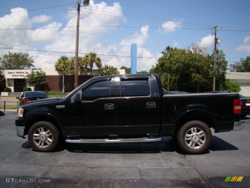 2004 F150 Lariat SuperCrew - Black / Tan photo #5