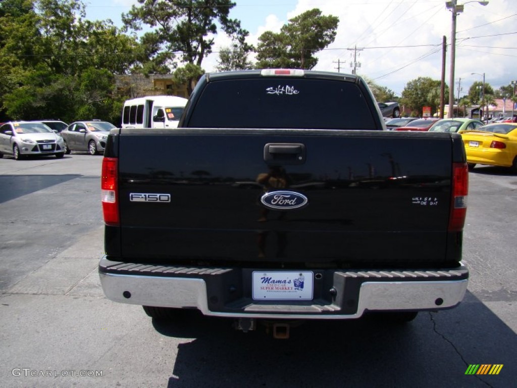 2004 F150 Lariat SuperCrew - Black / Tan photo #7