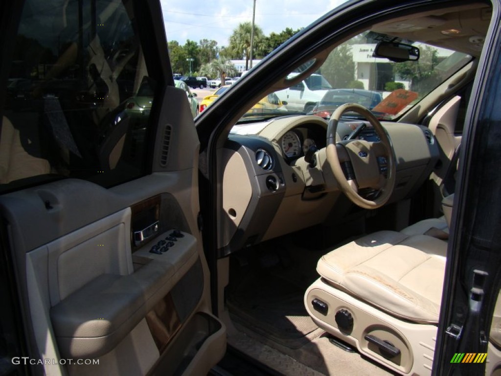 2004 F150 Lariat SuperCrew - Black / Tan photo #9
