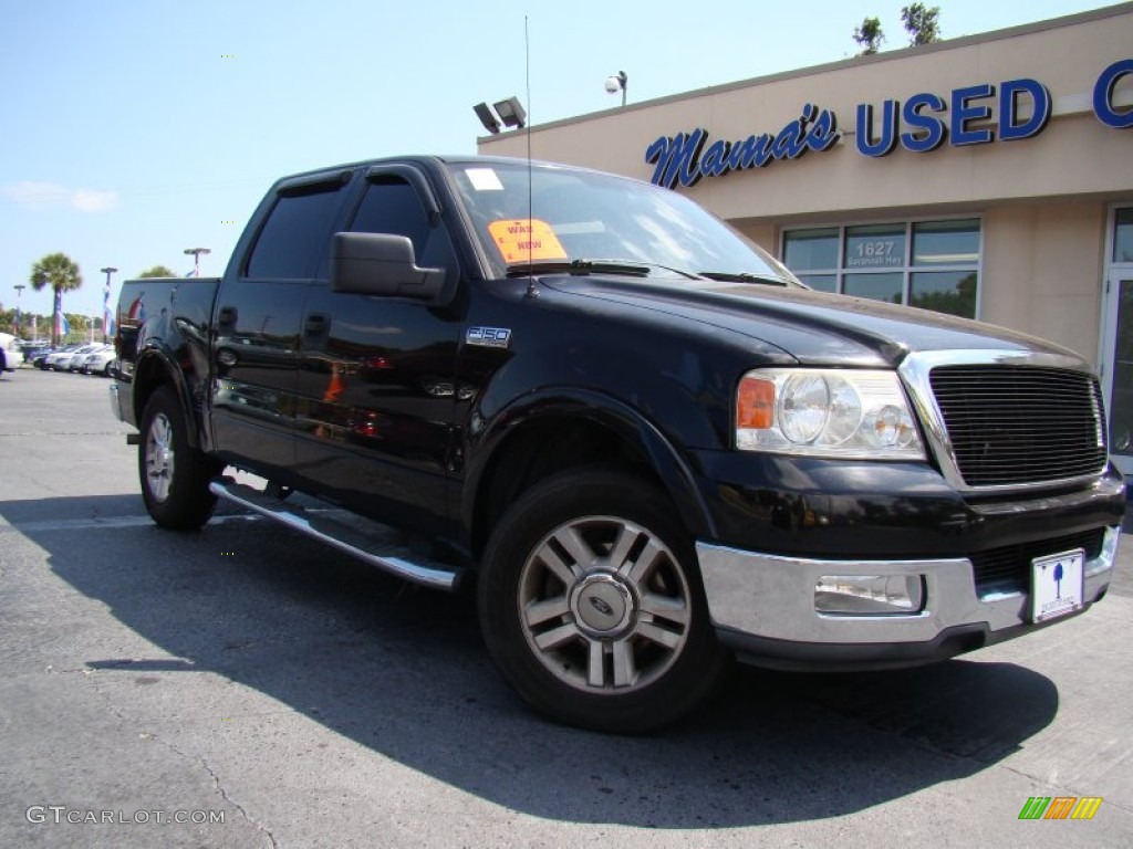 2004 F150 Lariat SuperCrew - Black / Tan photo #26