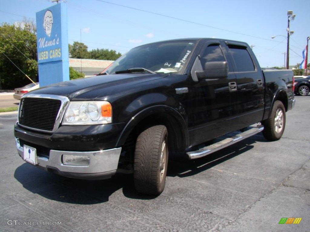 2004 F150 Lariat SuperCrew - Black / Tan photo #27