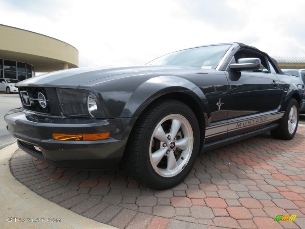 2007 Mustang V6 Premium Convertible - Alloy Metallic / Light Graphite photo #1