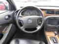 2006 Jaguar S-Type Charcoal Interior Steering Wheel Photo