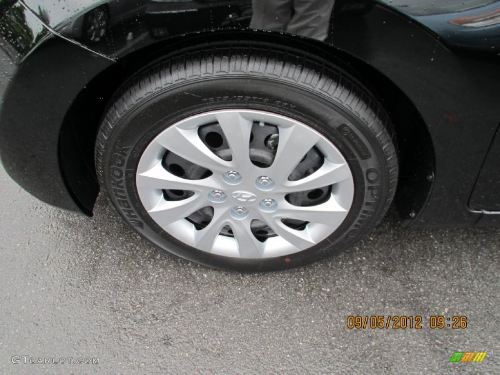 2012 Elantra GLS - Black Noir Pearl / Gray photo #8