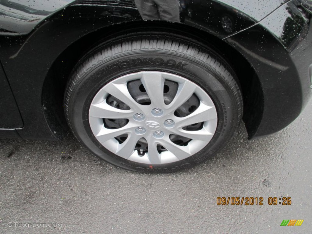 2012 Elantra GLS - Black Noir Pearl / Gray photo #9