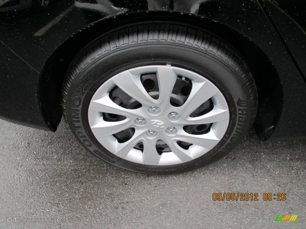 2012 Elantra GLS - Black Noir Pearl / Gray photo #10