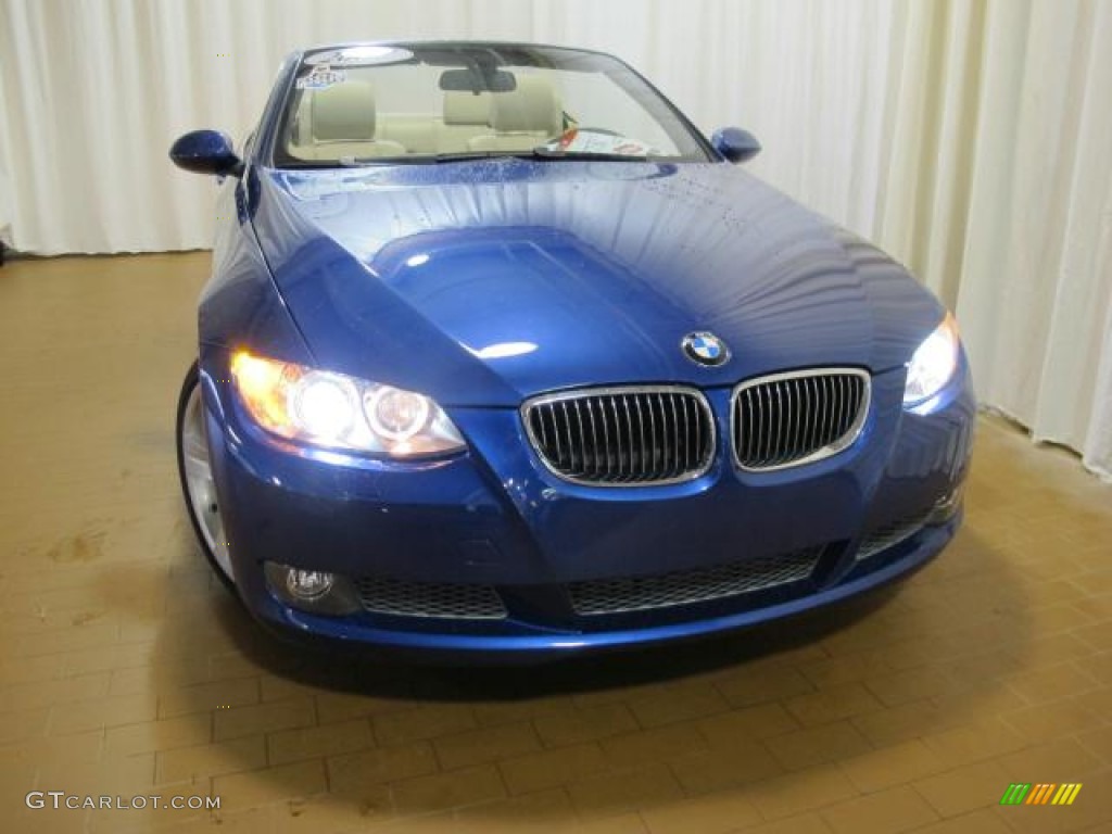 2007 3 Series 335i Convertible - Montego Blue Metallic / Cream Beige photo #3