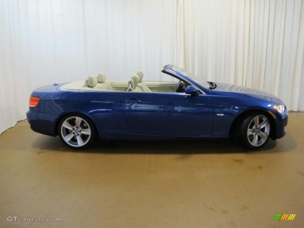 2007 3 Series 335i Convertible - Montego Blue Metallic / Cream Beige photo #4