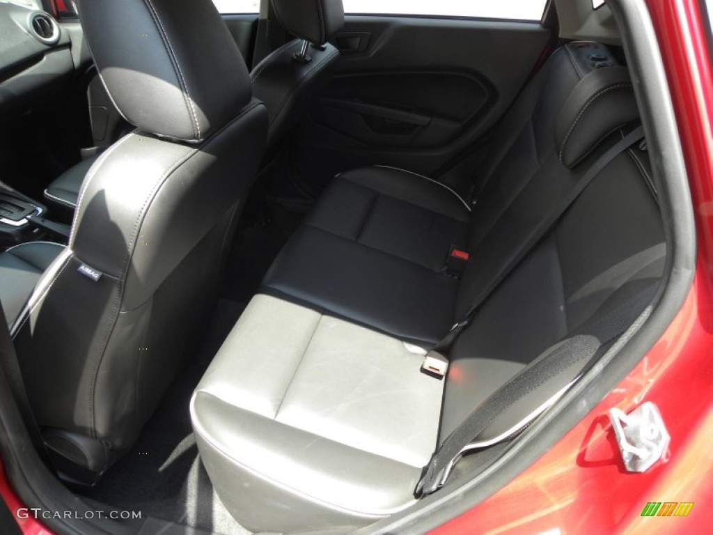 Charcoal Black Leather Interior 2011 Ford Fiesta SES Hatchback Photo #70389435
