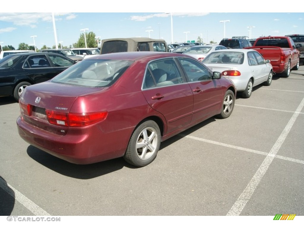 2005 Accord EX Sedan - Redondo Red Pearl / Gray photo #2