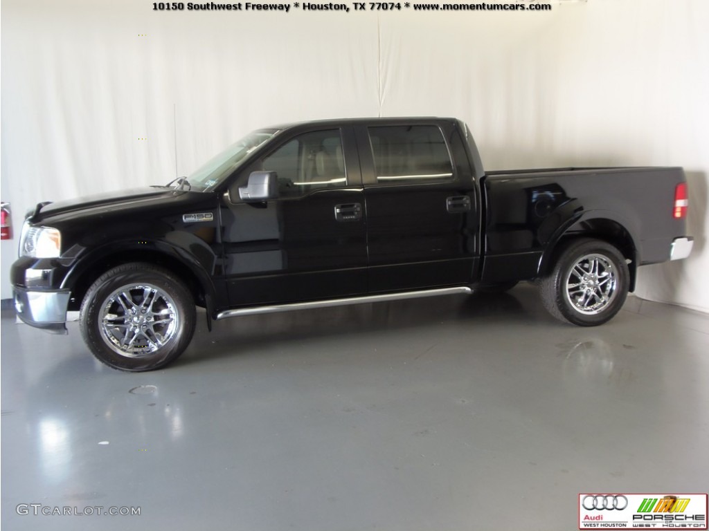 2006 F150 Lariat SuperCrew - Black / Tan photo #4