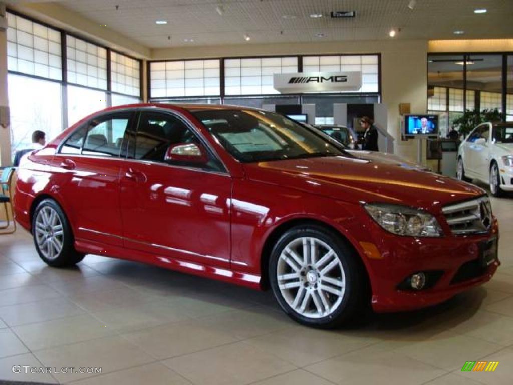 2009 C 300 4Matic Sport - Mars Red / Black photo #1