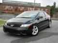 2008 Nighthawk Black Pearl Honda Civic LX Coupe  photo #17