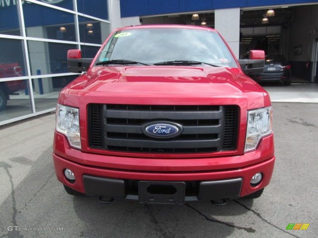 Red Candy Metallic 2010 Ford F150 FX4 SuperCab 4x4 Exterior Photo #70393137