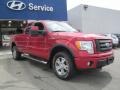 2010 Red Candy Metallic Ford F150 FX4 SuperCab 4x4  photo #6