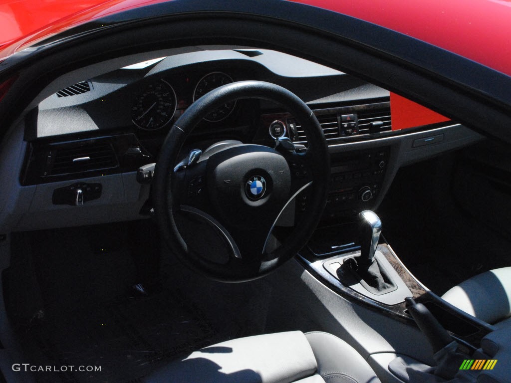 2009 3 Series 328i Coupe - Crimson Red / Grey photo #13