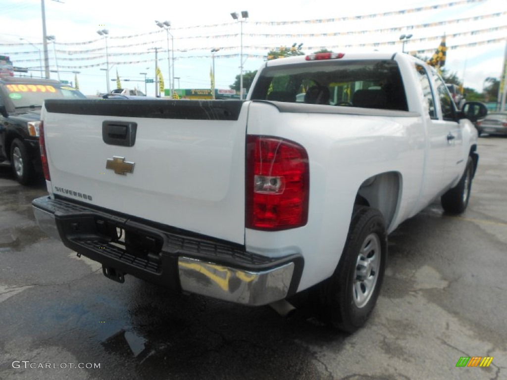 2008 Silverado 1500 Work Truck Extended Cab - Summit White / Dark Titanium photo #6