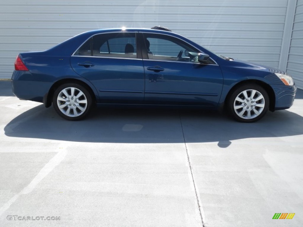 2006 Accord EX-L V6 Sedan - Sapphire Blue Pearl / Black photo #2