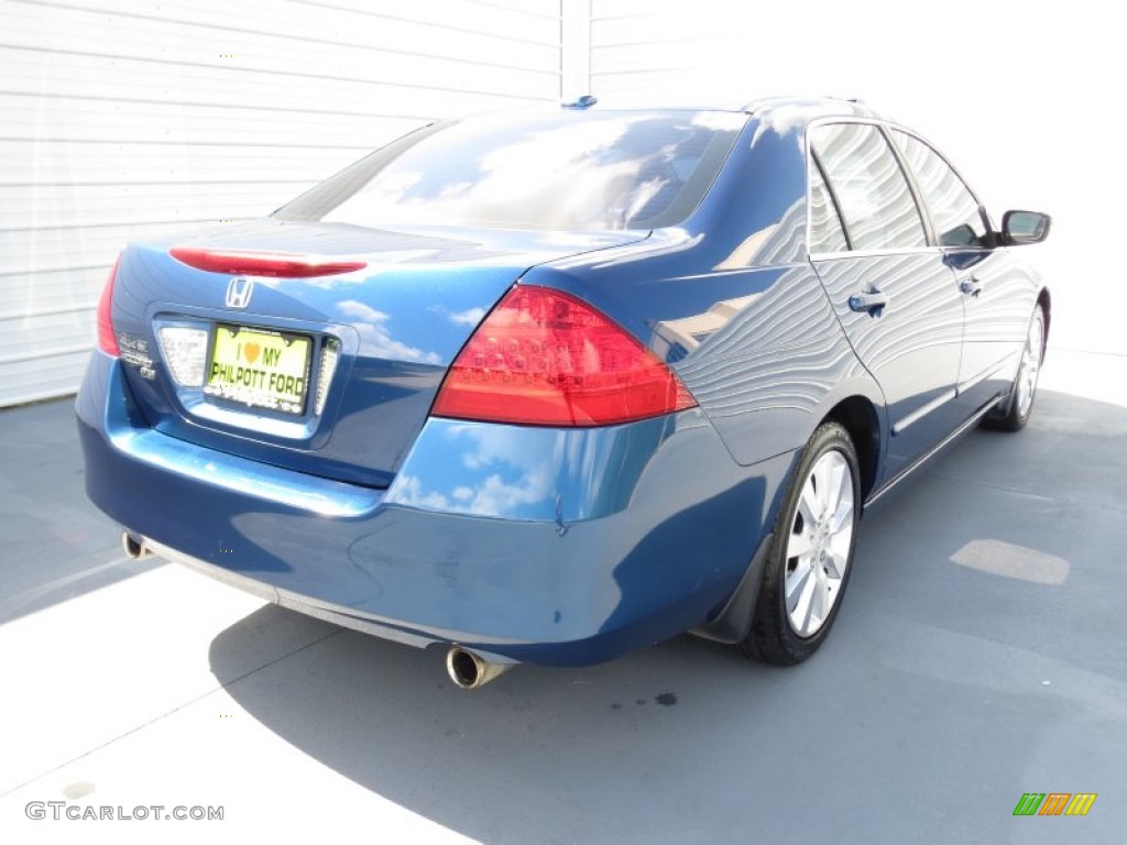 2006 Accord EX-L V6 Sedan - Sapphire Blue Pearl / Black photo #3