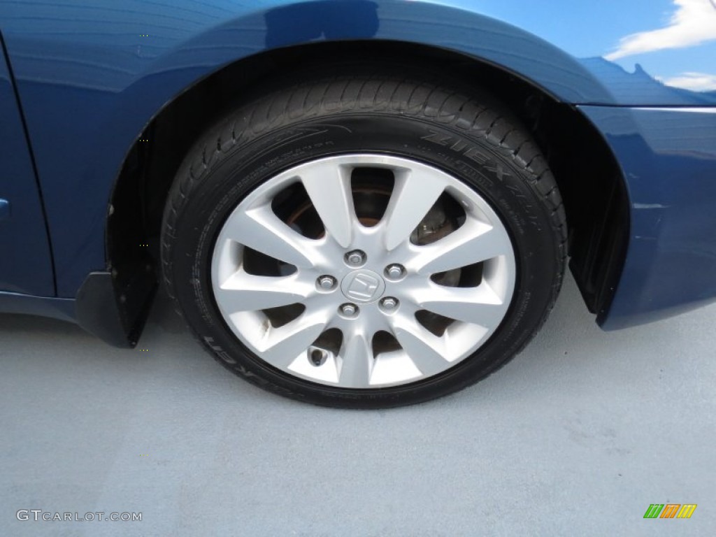 2006 Accord EX-L V6 Sedan - Sapphire Blue Pearl / Black photo #13