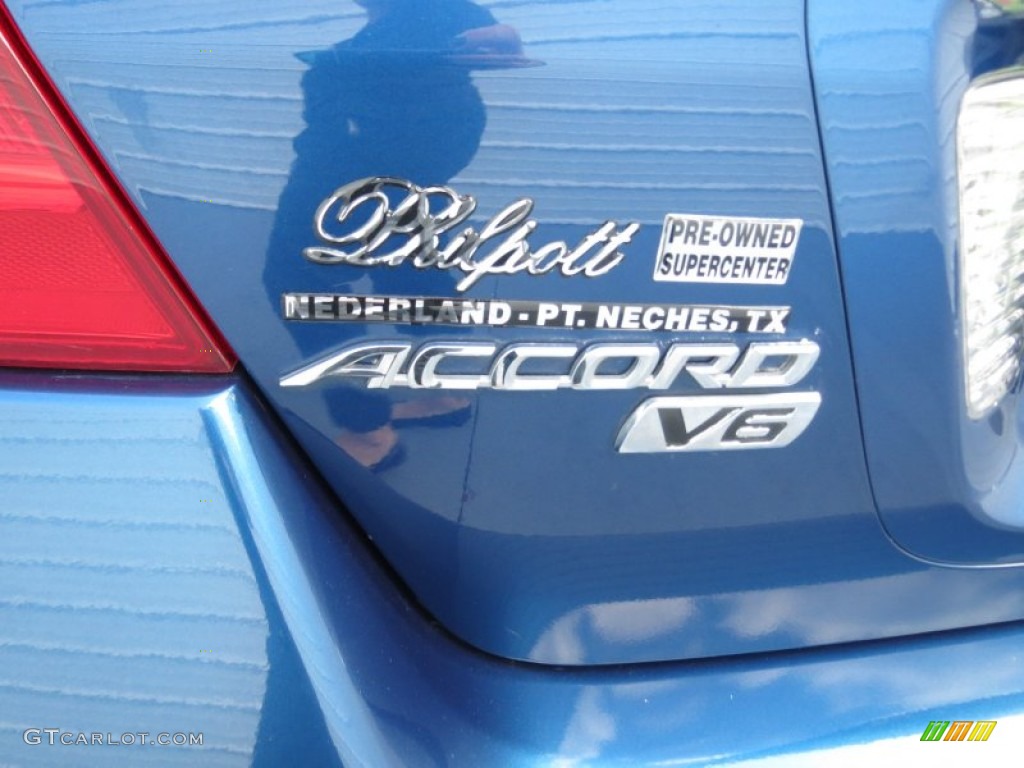 2006 Accord EX-L V6 Sedan - Sapphire Blue Pearl / Black photo #16