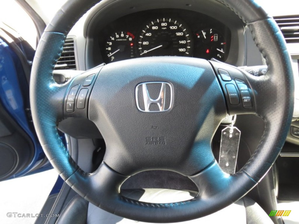 2006 Accord EX-L V6 Sedan - Sapphire Blue Pearl / Black photo #37