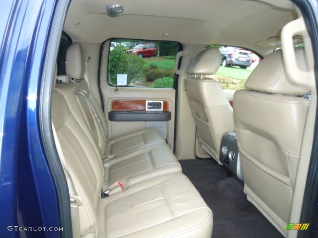 2010 F150 Lariat SuperCrew 4x4 - Dark Blue Pearl Metallic / Tan photo #12