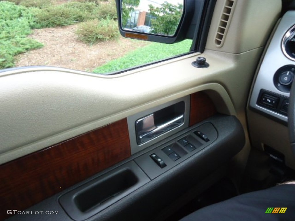 2010 F150 Lariat SuperCrew 4x4 - Dark Blue Pearl Metallic / Tan photo #16