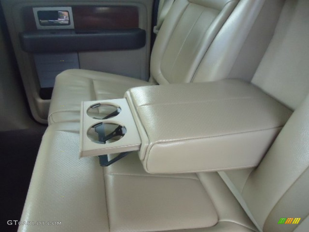 2010 F150 Lariat SuperCrew 4x4 - Dark Blue Pearl Metallic / Tan photo #29