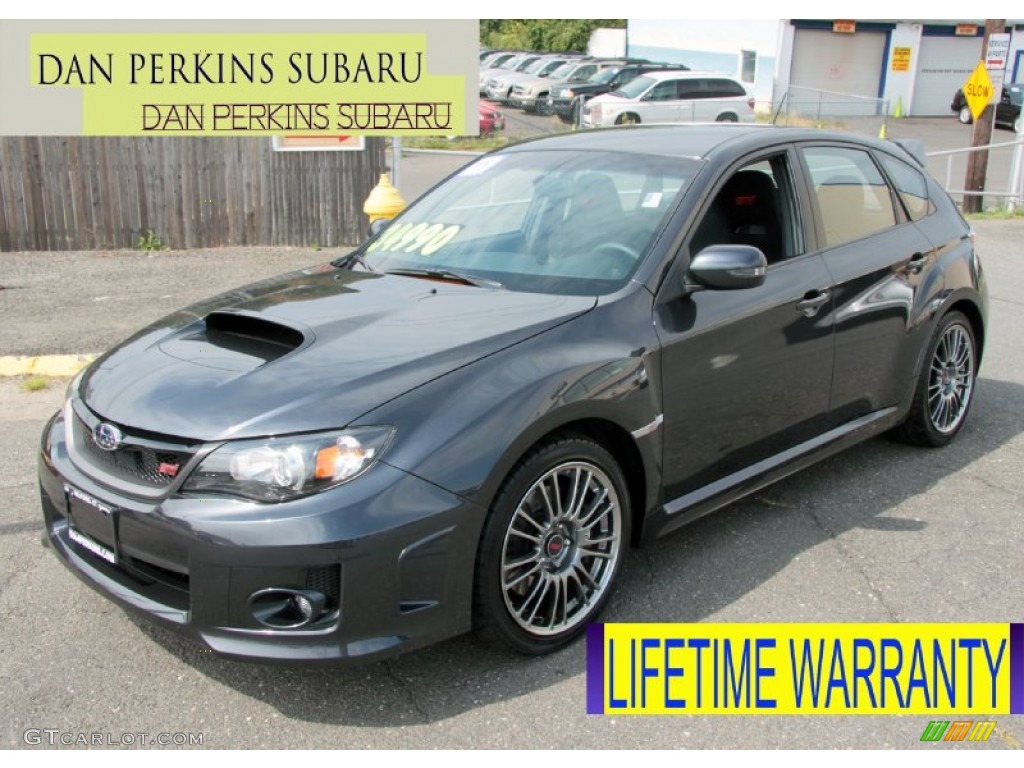 2011 Impreza WRX STi - Dark Gray Metallic / STI  Black/Alcantara photo #1