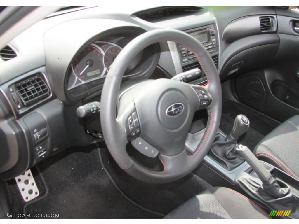 Carbon Black Interior 2011 Subaru Impreza WRX Sedan Photo #70396974