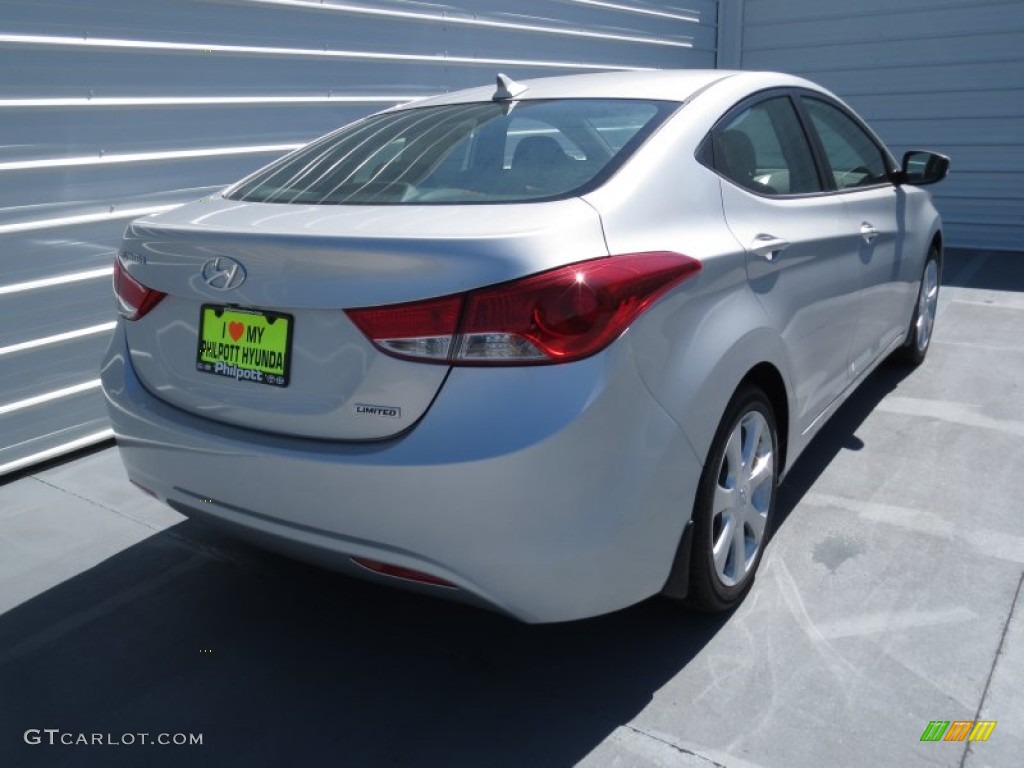 2013 Elantra Limited - Shimmering Air Silver / Gray photo #3