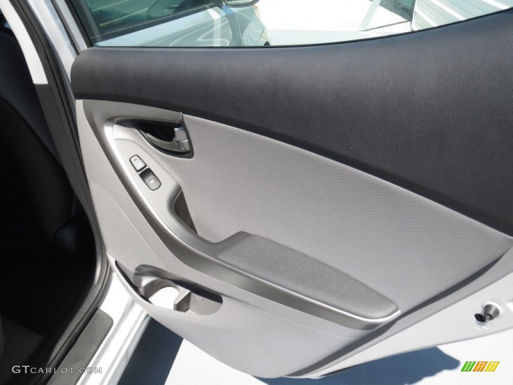 2013 Elantra Limited - Shimmering Air Silver / Gray photo #18
