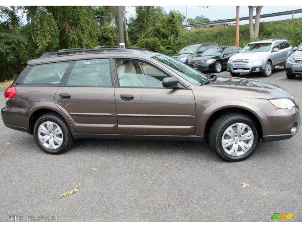 2009 Outback 2.5i Wagon - Deep Bronze Metallic / Warm Ivory photo #4