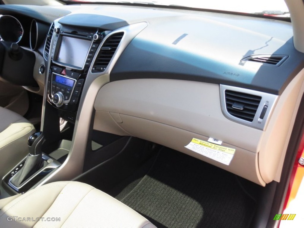 2013 Elantra GT - Volcanic Red / Beige photo #15