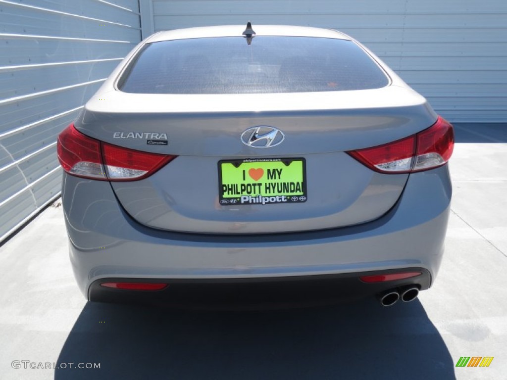 2013 Elantra Coupe GS - Titanium Gray Metallic / Gray photo #4