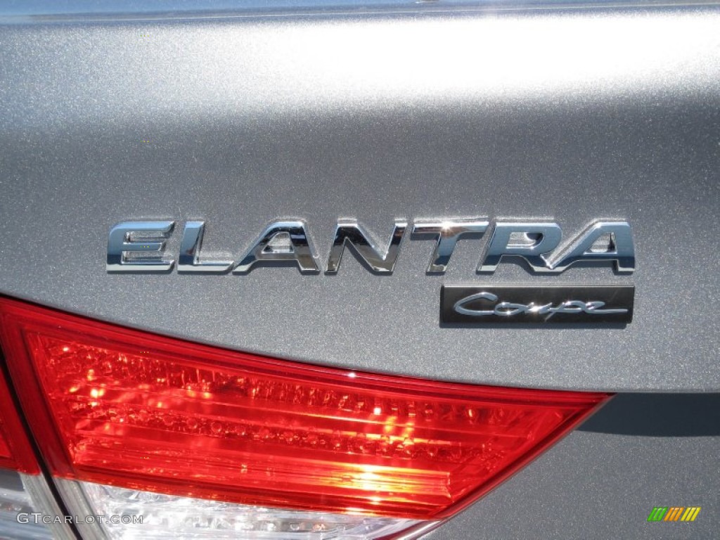 2013 Elantra Coupe GS - Titanium Gray Metallic / Gray photo #11