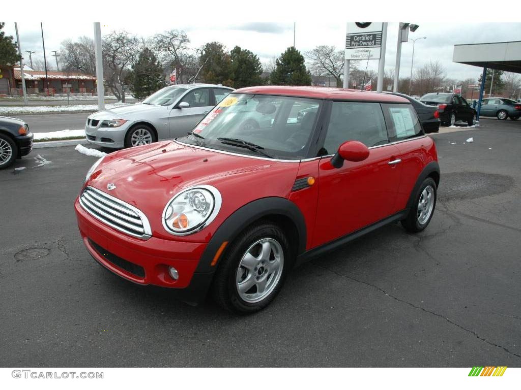 2008 Cooper Hardtop - Chili Red / Punch Carbon Black photo #1