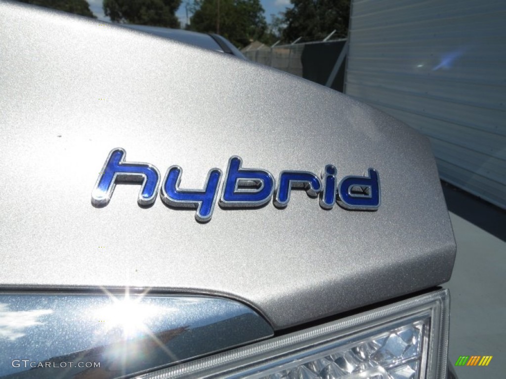 2012 Sonata Hybrid - Hyper Silver Metallic / Gray photo #14