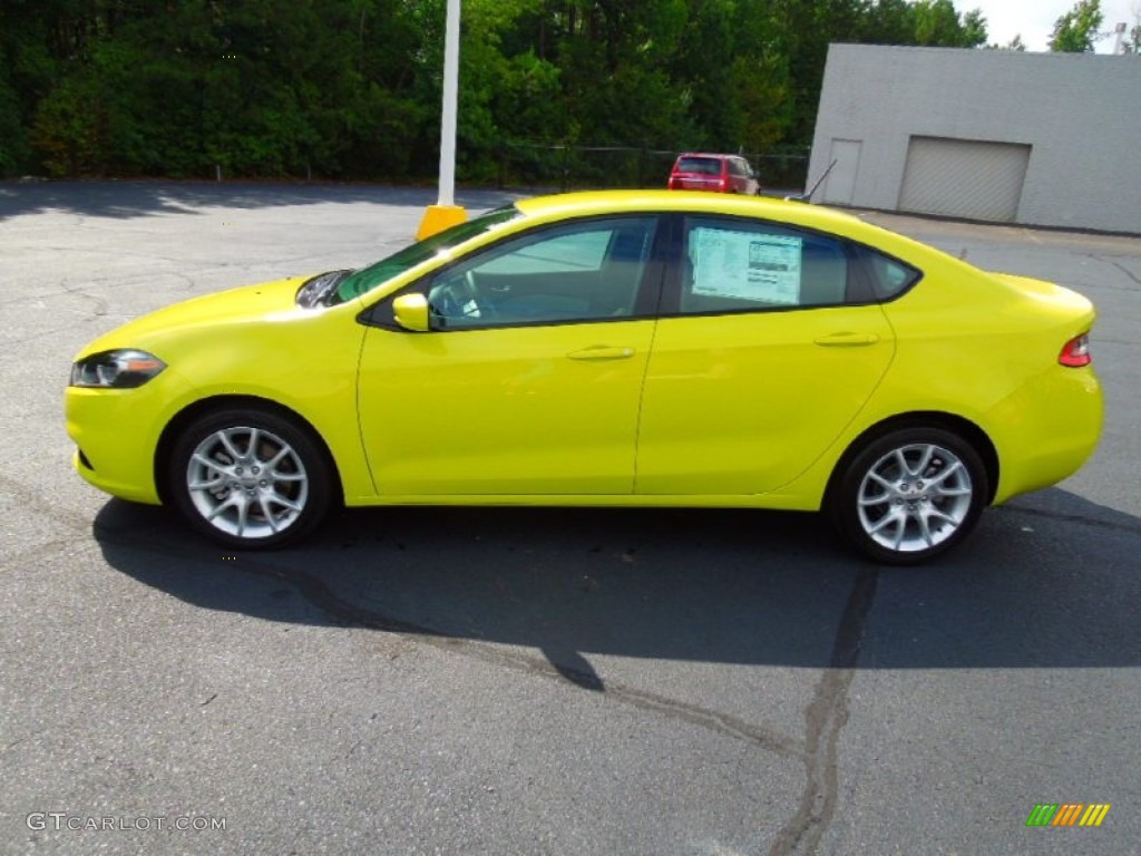 Citrus Peel Pearl Coat 2013 Dodge Dart Rallye Exterior Photo #70401373