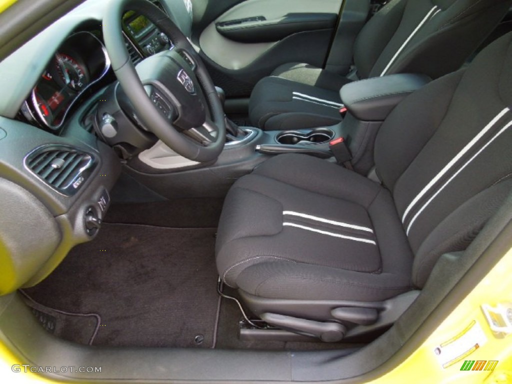 Black/Light Diesel Gray Interior 2013 Dodge Dart Rallye Photo #70401405