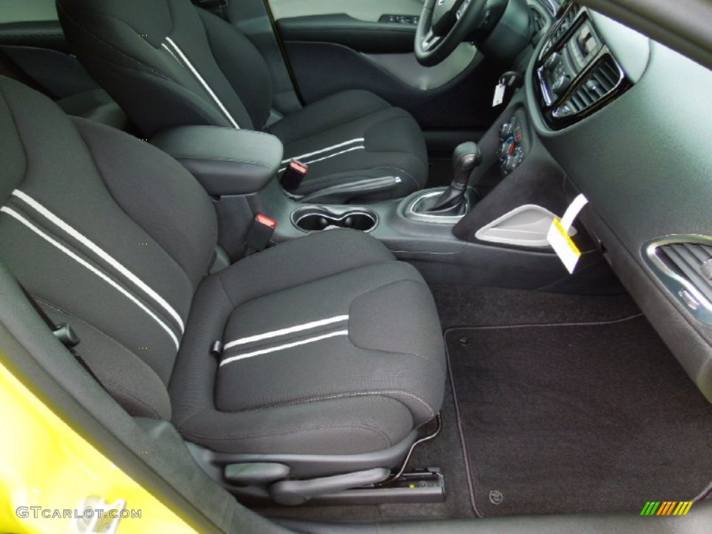 Black/Light Diesel Gray Interior 2013 Dodge Dart Rallye Photo #70401483