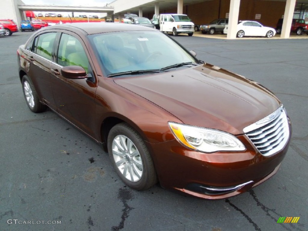 Deep Auburn Pearl 2013 Chrysler 200 Touring Sedan Exterior Photo #70402335